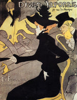 Divan Japonais, vintage artwork by Henri de Toulouse-Lautrec, 12x8" (A4) Poster