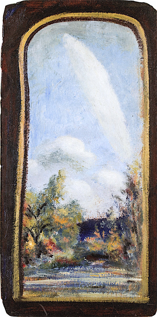 Bushes and Clouds, vintage artwork by Louis M. Eilshemius, 12x8" (A4) Poster