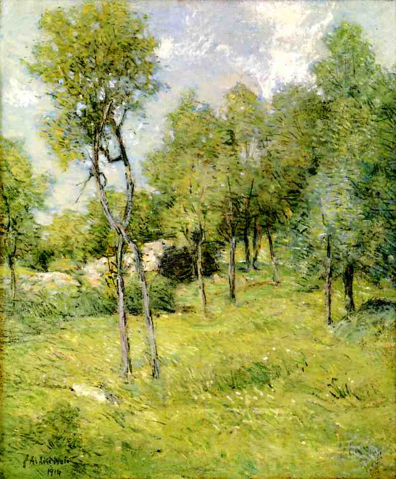 Midsummer Landscape by Julian Alden Weir,A3(16x12")Poster