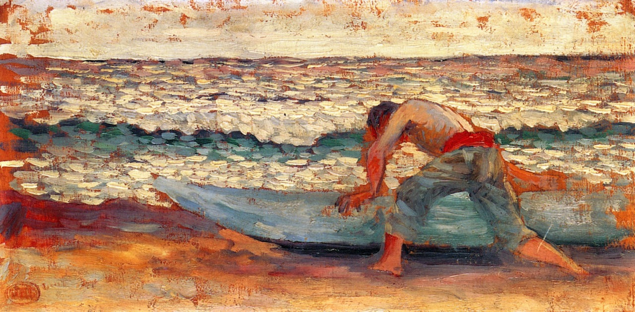 Man with a Boat by Henri-Edmond Cross,A3(16x12")Poster