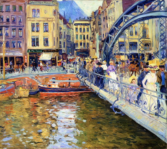 Stettin, vintage artwork by Philipp Franck, 12x8" (A4) Poster