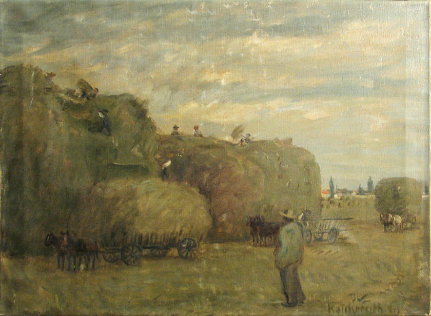 In the Field by Leopold von Kalckreuth,A3(16x12")Poster