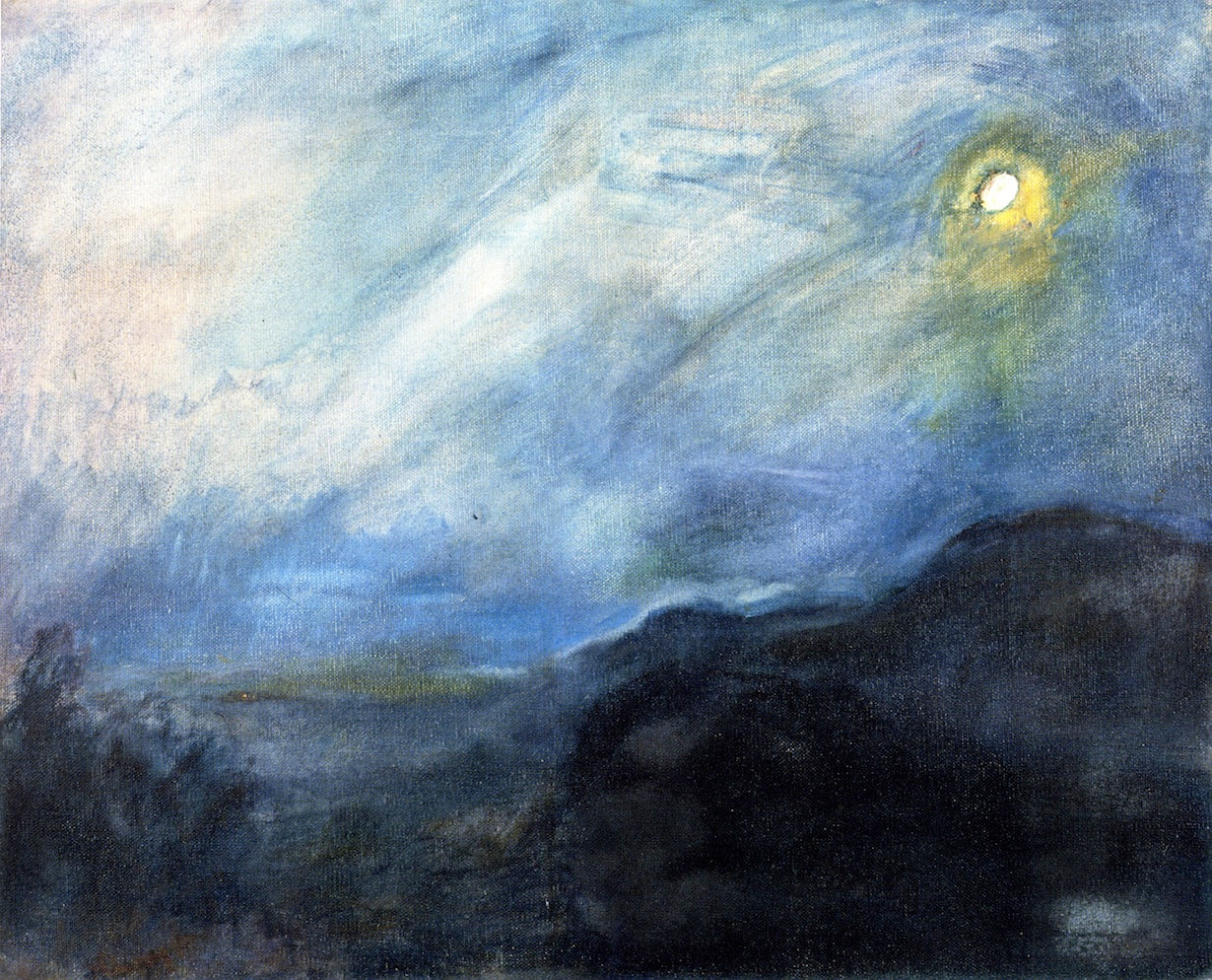 eukastel - View of the Madenburg by Moonlight by Max Slevogt,A3(16x12")Poster