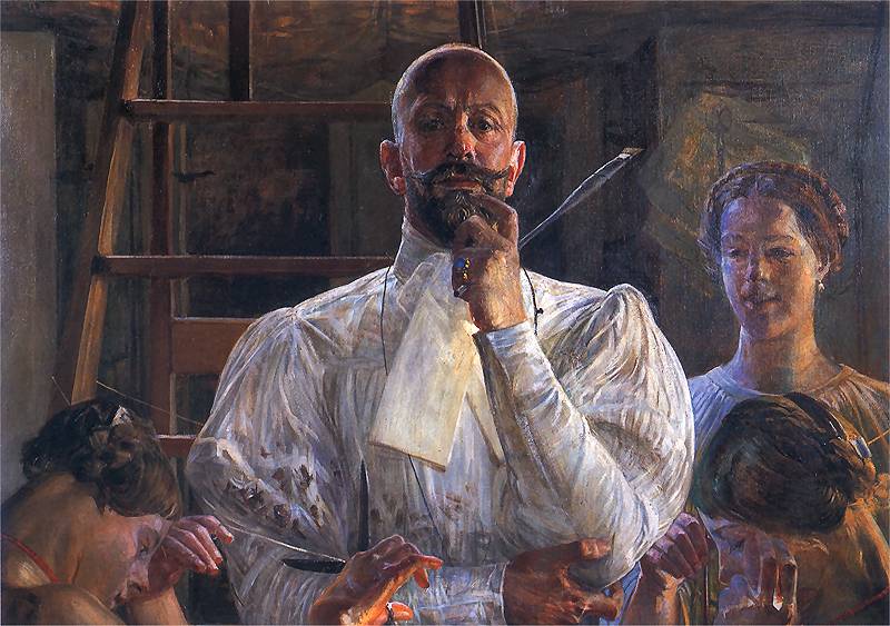 Leaving the Studio by Jacek Malczewski,A3(16x12")Poster