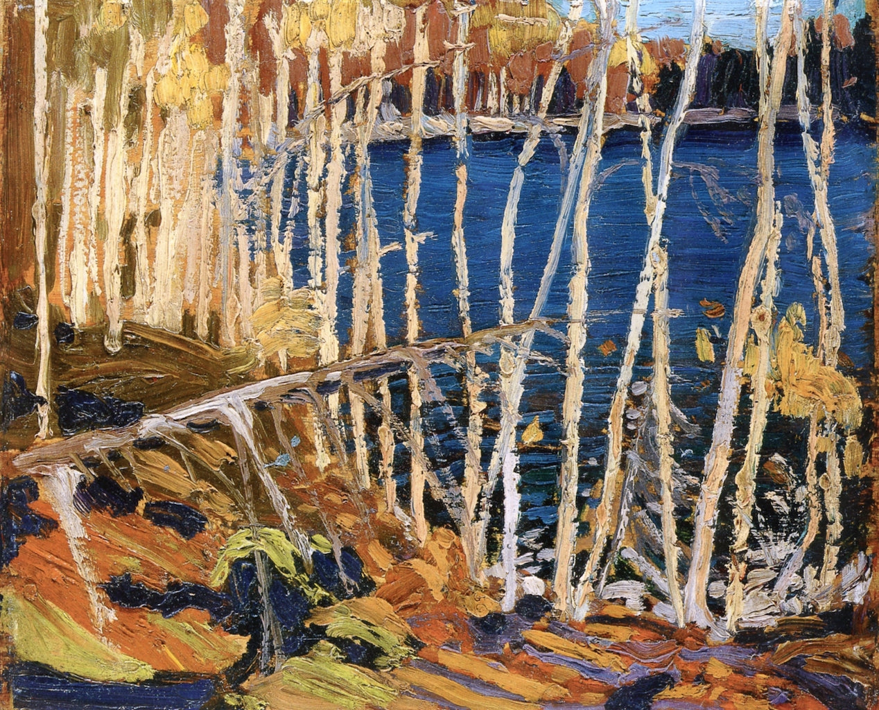Blue Lake: Sketch for  by Tom Thomson,16x12(A3) Poster