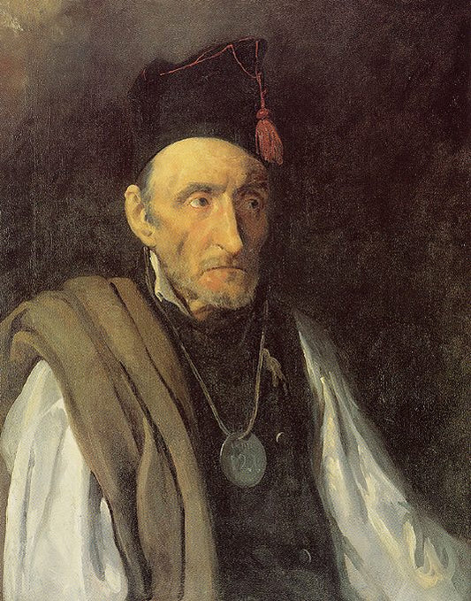 Man Suffering from Delusions of Military Rank, vintage artwork by Theodore Gericault, 12x8" (A4) Poster