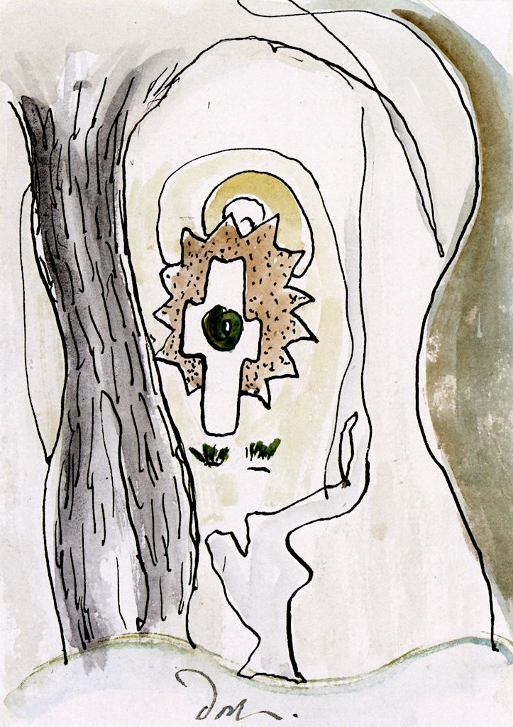 I Put a Cross in the Tree by Arthur Dove,16x12(A3) Poster