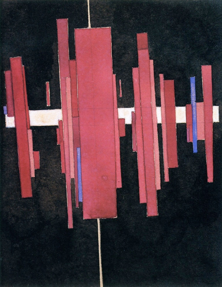 Suprematist Arkhitekton in Red, Vitebsk by Ilya Chashnik,16x12(A3) Poster