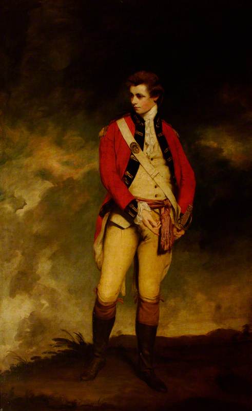 Captain John Hays St Leger, vintage artwork by Sir Joshua Reynolds, 12x8" (A4) Poster