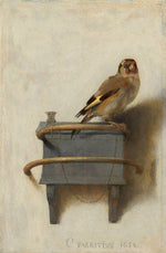 The Goldfinch, vintage artwork by Carel Fabritius, 12x8" (A4) Poster