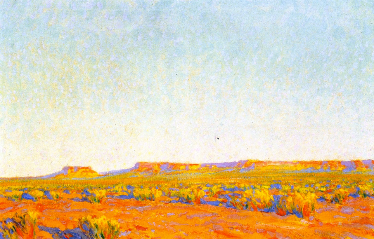 Arizona Desert, vintage artwork by Maynard Dixon, 12x8" (A4) Poster