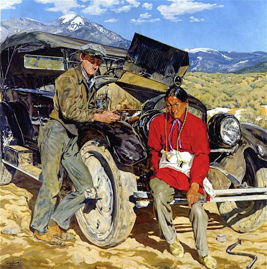 Bob Abbott and His Assistant by Walter Ufer,16x12(A3) Poster
