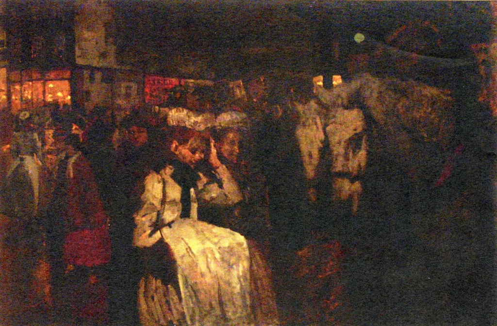 Dom Square at Night by George Hendrik Breitner,A3(16x12")Poster