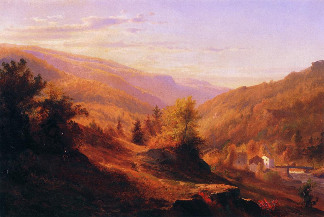 Catskill Cove, vintage artwork by Johann Hermann Carmiencke, A3 (16x12") Poster Print