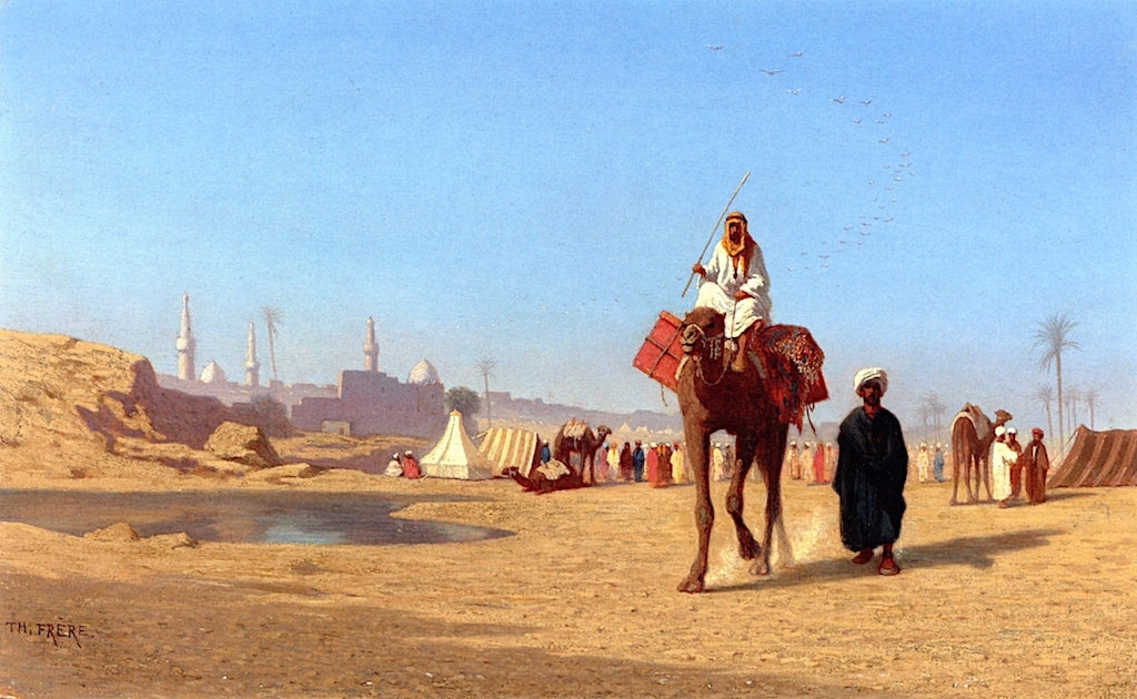 Outside the City, vintage artwork by Charles Theodore Frère, A3 (16x12") Poster Print