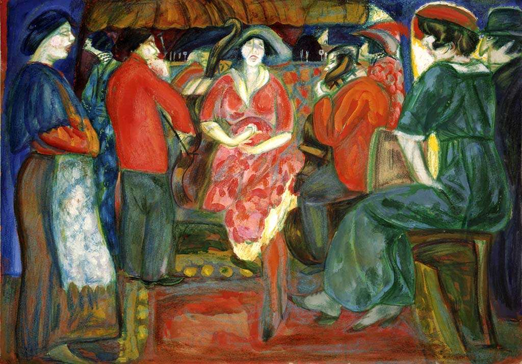 Bistro, Paris by Boris Grigoriev,16x12(A3) Poster