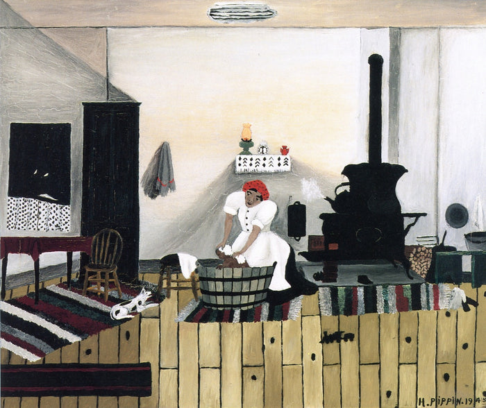 Saturday Night Bath by Horace Pippin,16x12(A3) Poster