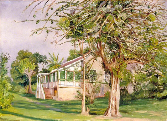 Bermuda Mount, Jamaica, vintage artwork by Marianne North, 12x8" (A4) Poster