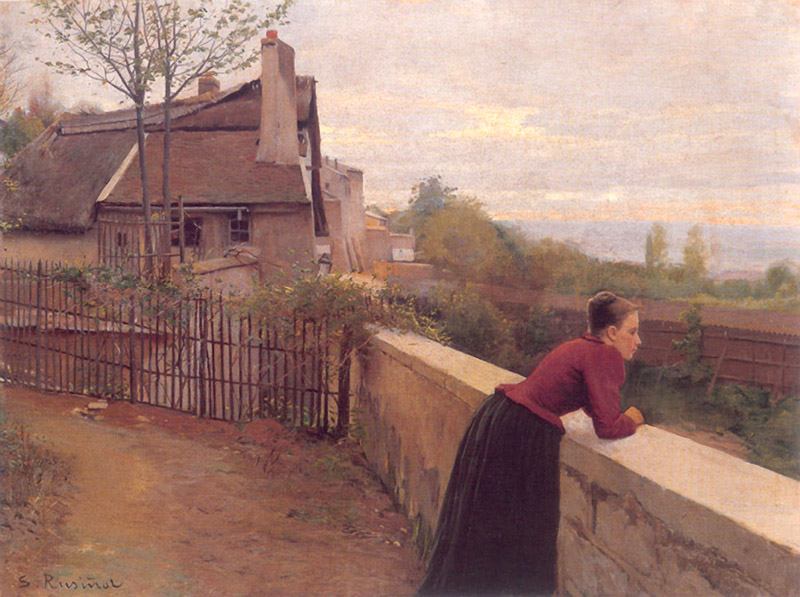Banlieue by Santiago Rusinol Prats,A3(16x12")Poster