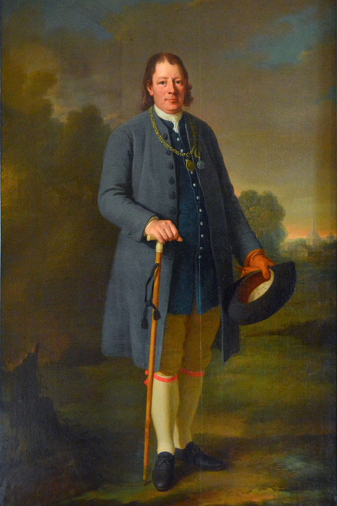 Portrait of Anders Mattsson, vintage artwork by Per Krafft the Elder, 12x8" (A4) Poster
