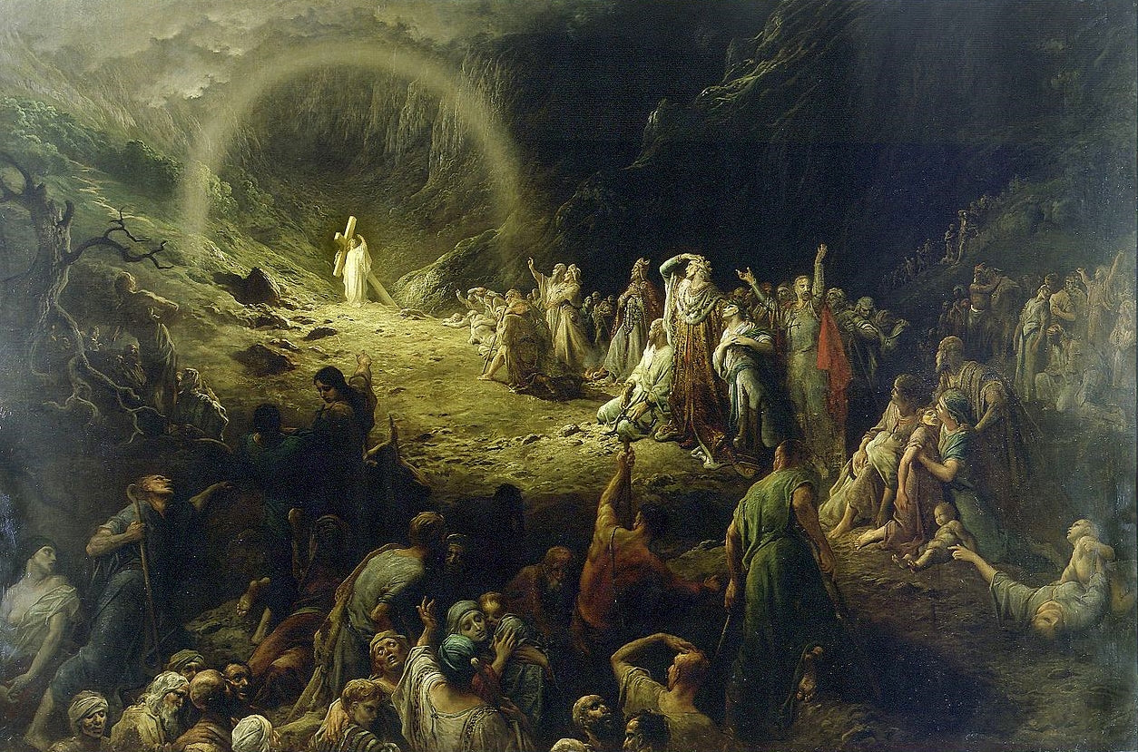 La Vallee de larmes (The Vale of Tears), vintage artwork by Gustave Dore, 12x8" (A4) Poster