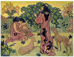 Princesses on the Terrace, vintage artwork by Paul Ranson, 12x8" (A4) Poster