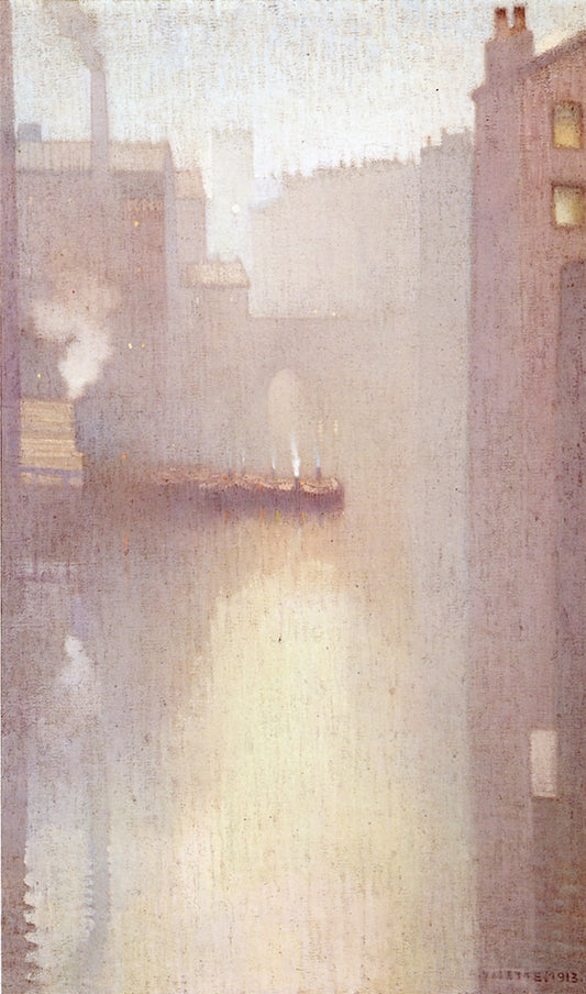 The Irwell, vintage artwork by Pierre Adolphe Valette, 12x8" (A4) Poster
