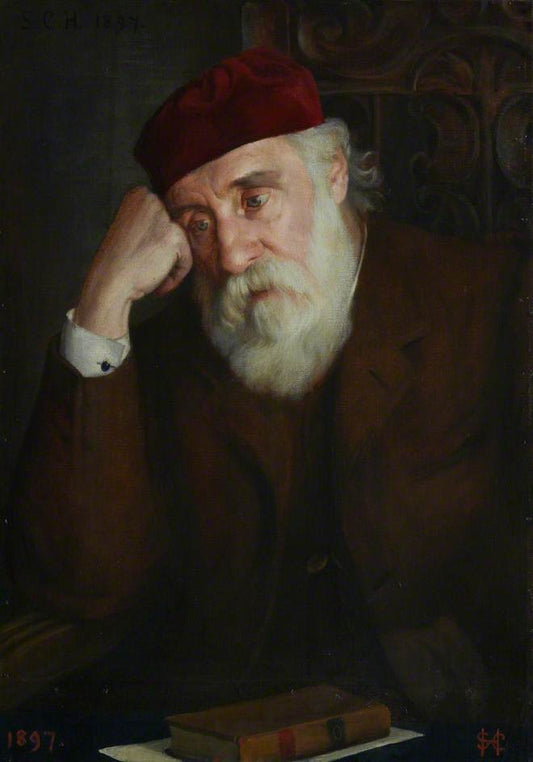 George Macdonald, Poet and Novelist, vintage artwork by Sarah Cecilia Harrison, 12x8" (A4) Poster
