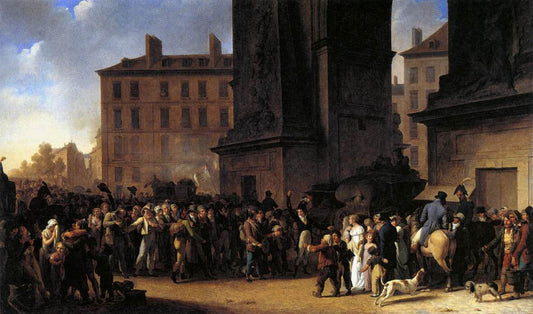 Departure of the Conscripts in 1807, vintage artwork by Louis-Leopold Boilly, 12x8" (A4) Poster