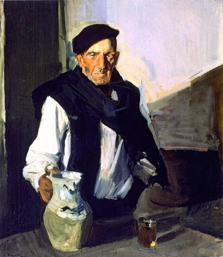 Basque Drinker by Joaquin Sorolla y Bastida,A3(16x12")Poster