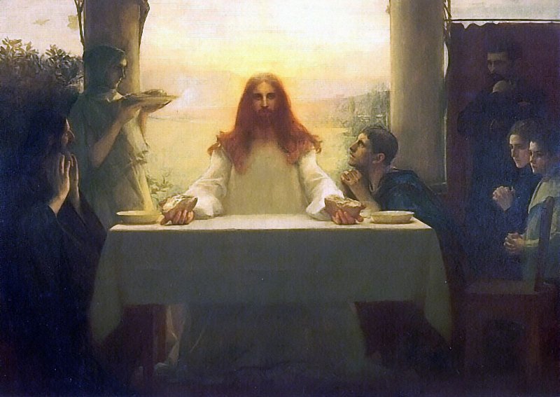 Christ and the Disciples at Emmaus by Pascal Dagnan-Bouveret,A3(16x12")Poster