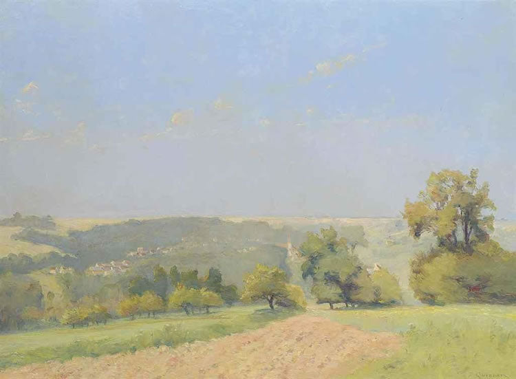 In the Valley of Nesles by Fernand Quignon,A3(16x12")Poster