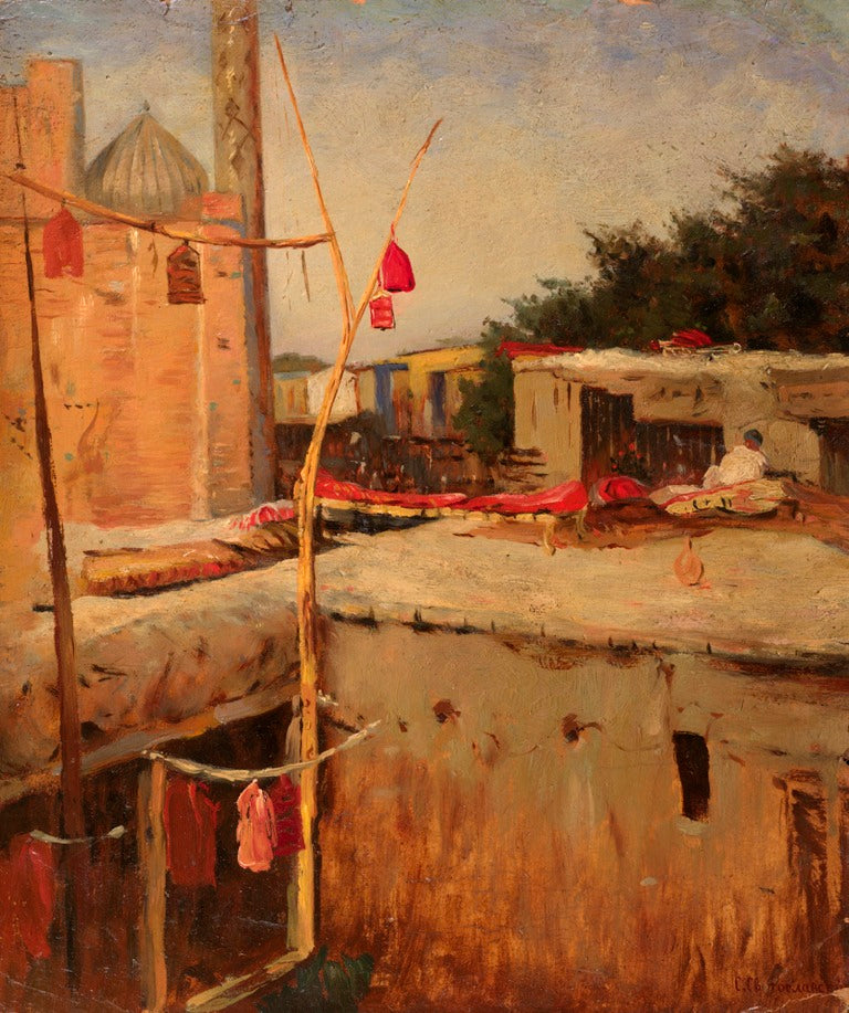 Asian Courtyard by Sergei Svetoslavsky,A3(16x12")Poster