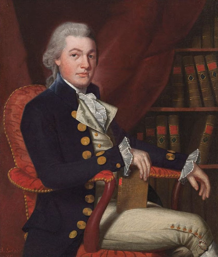 Reuben Hull Booth (1771-1814), vintage artwork by Ralph Earl, 12x8" (A4) Poster