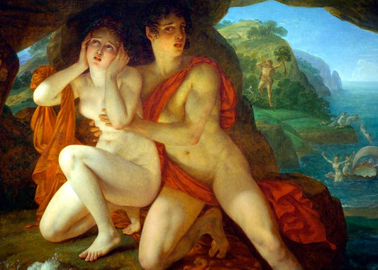 Acis and Galatea, vintage artwork by Antoine-Jean Gros, 12x8" (A4) Poster