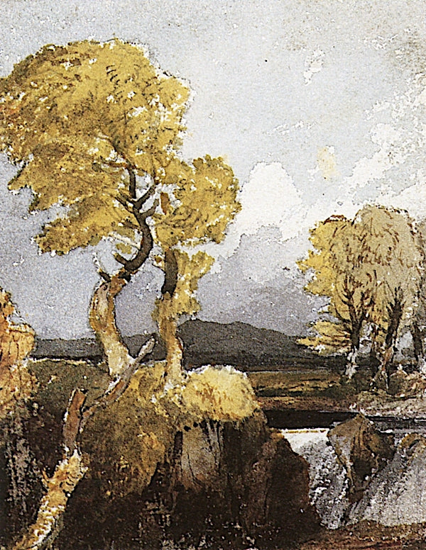 Trees and Waterfall, vintage artwork by Horatio McCulloch, A3 (16x12") Poster Print