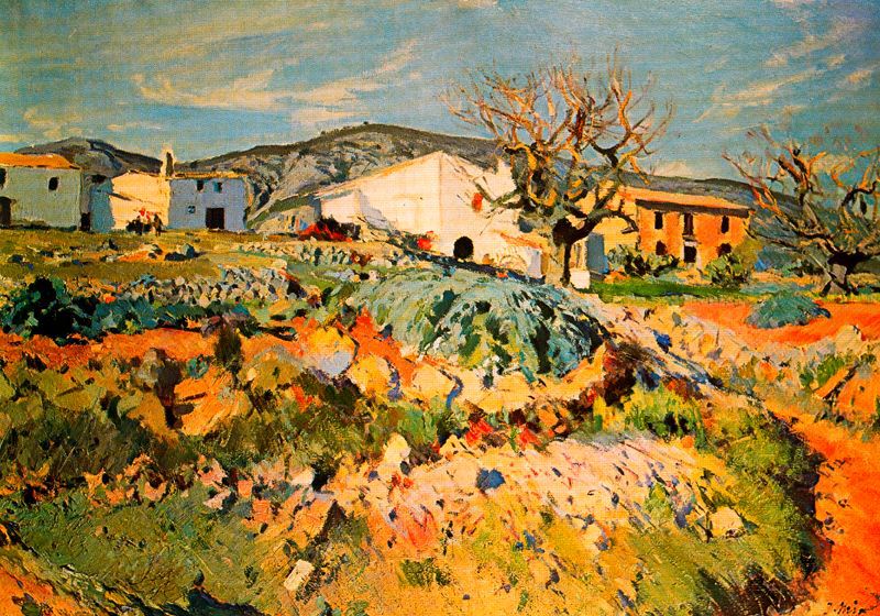 El pajar de Magí, vintage artwork by Joaquin Mir  Trinxet, 12x8" (A4) Poster