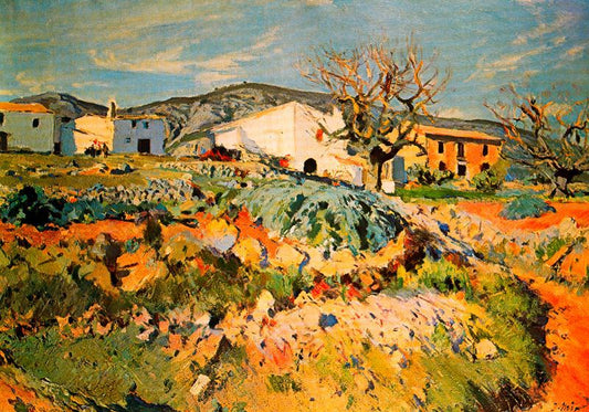 El pajar de Magí, vintage artwork by Joaquin Mir  Trinxet, 12x8" (A4) Poster