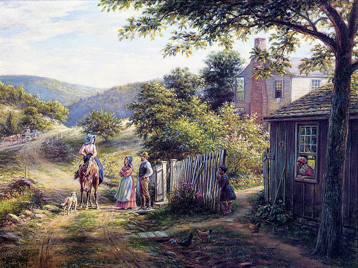 In East Tennessee, vintage artwork by Edward Lamson Henry, 12x8" (A4) Poster