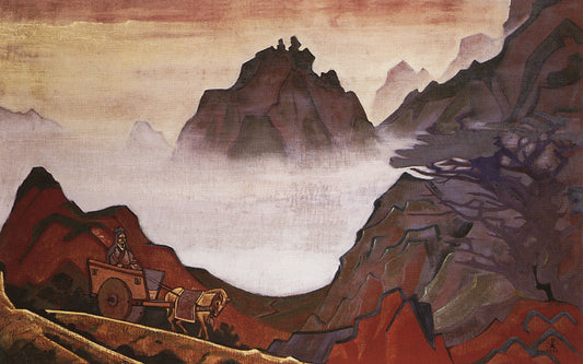 Confucius, vintage artwork by Nicholas Roerich, 12x8" (A4) Poster