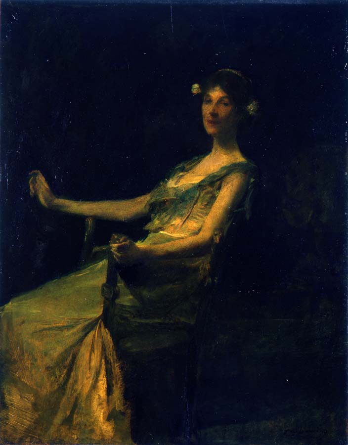 Monterey, vintage artwork by Thomas Wilmer Dewing, 12x8" (A4) Poster