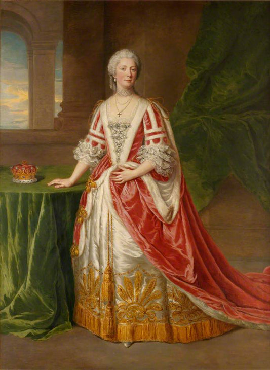Hester, nee Grenville, Countess of Chatham, vintage artwork by William Hoare, 12x8" (A4) Poster