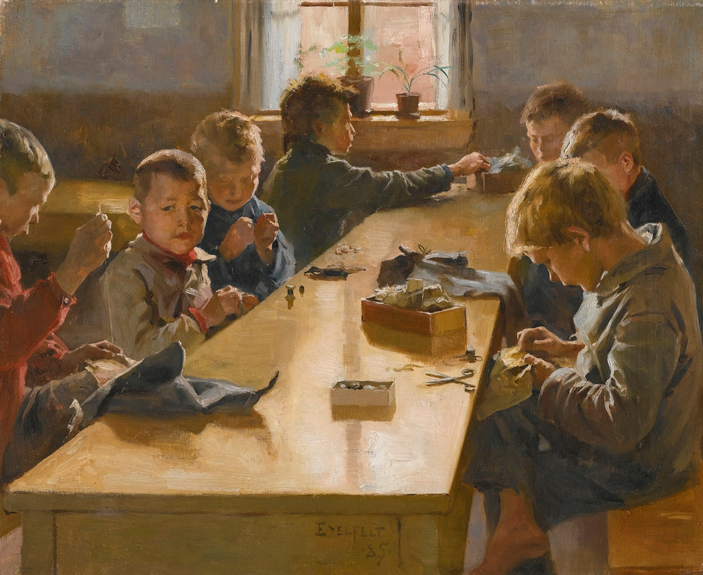 The Boy’s Workhouse, Helsinki by Albert Edelfelt,A3(16x12")Poster