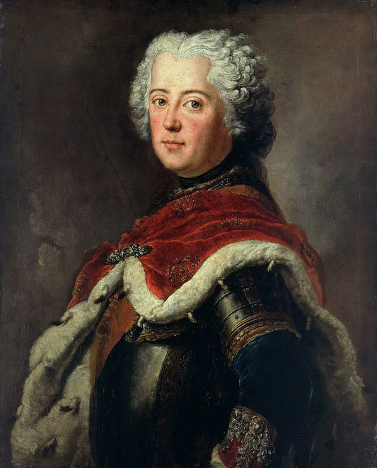Frederick the Great as Crown Prince, vintage artwork by Antoine Pesne, 12x8" (A4) Poster