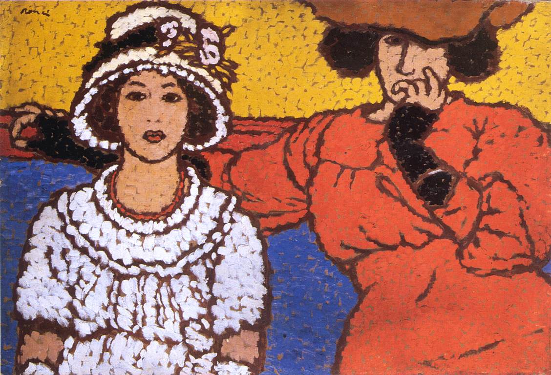 Lazarine and Anella by Jozsef Rippl-Ronai,A3(16x12")Poster