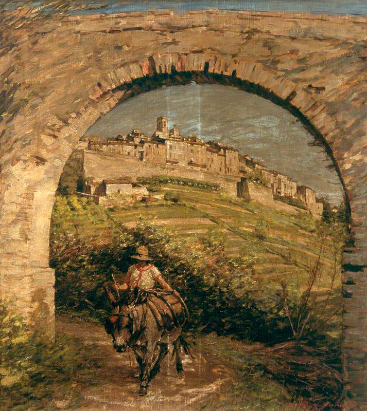 The Aqueduct by Henry Herbert la Thangue,A3(16x12")Poster