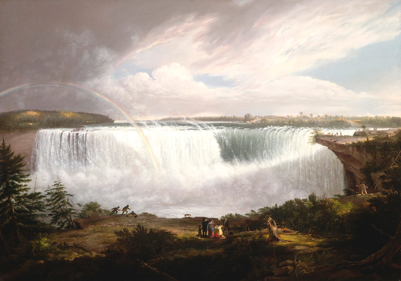 The Great Horseshoe Fall, Niagara, vintage artwork by Alvan Fisher, 12x8" (A4) Poster