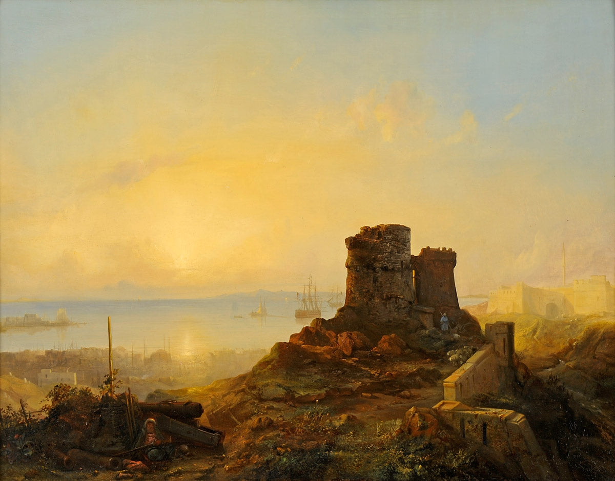 View of Constantinople, vintage artwork by Jacob Jacobs, A3 (16x12") Poster Print
