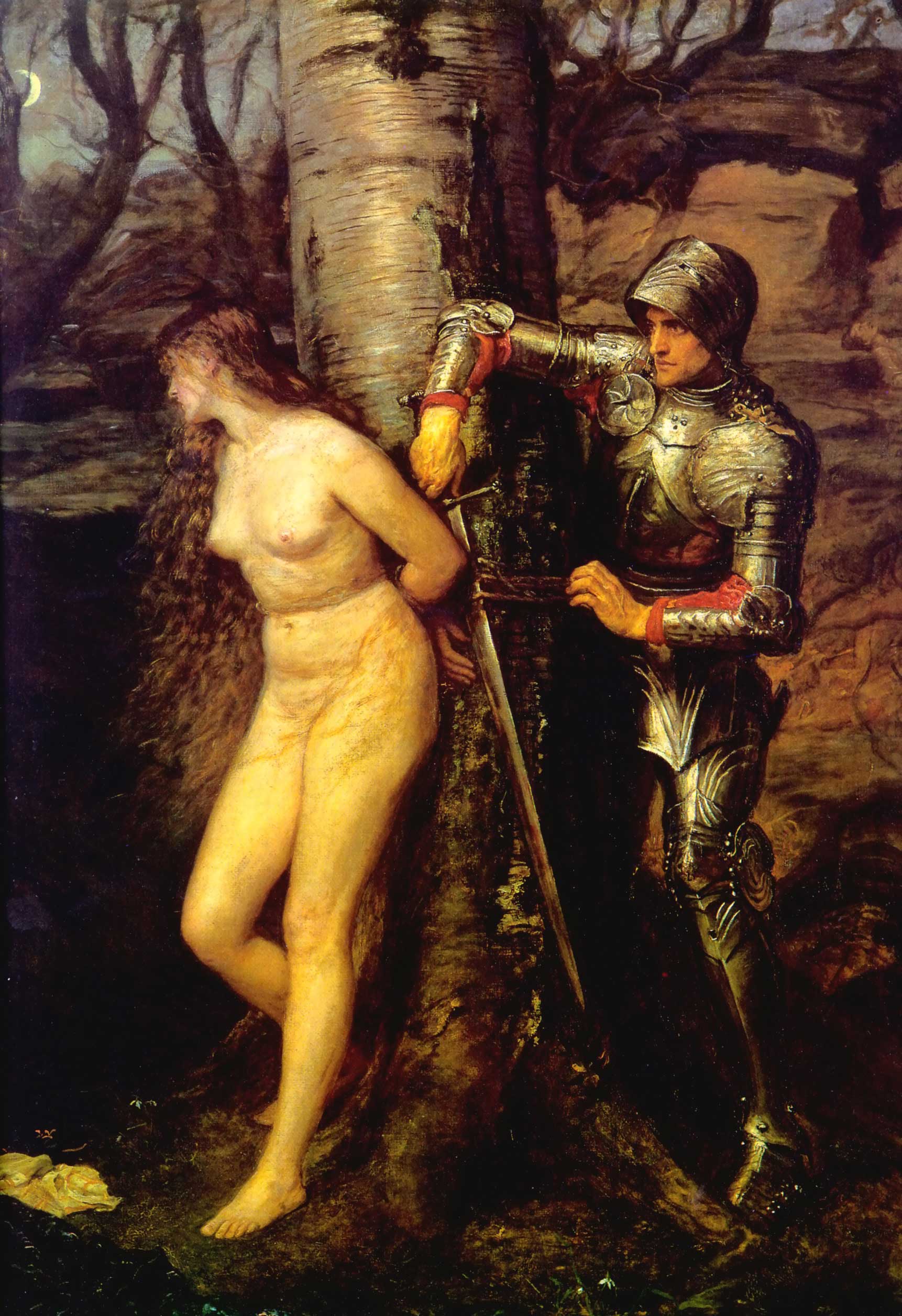 The Knight Errant, vintage artwork by Sir John Everett Millais, 12x8" (A4) Poster