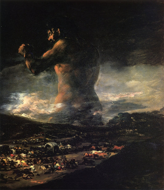 The Colossus, vintage artwork by Francisco de Goya y Lucientes, 12x8" (A4) Poster